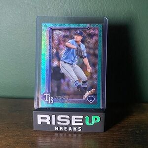 SHANE MCCLANAHAN 2025 TOPPS CHROME LOGOFRACTOR AQUA REFRACTOR /199 Q1940